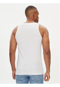 Jack & Jones - Jack&Jones Tank top Havana 12251771 Biały Regular Fit. Kolor: biały. Materiał: bawełna