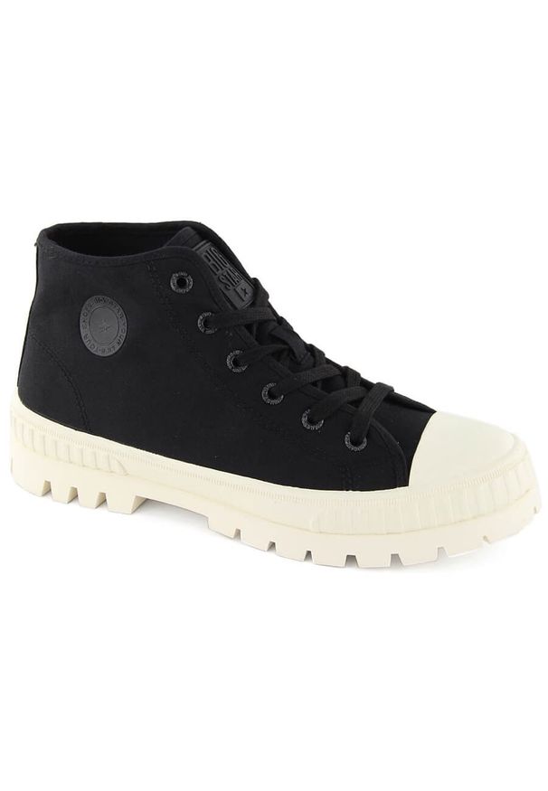 Big-Star - Trampki za kostkę sznurowane czarne Big Star OO274008. Wysokość cholewki: za kostkę. Kolor: czarny