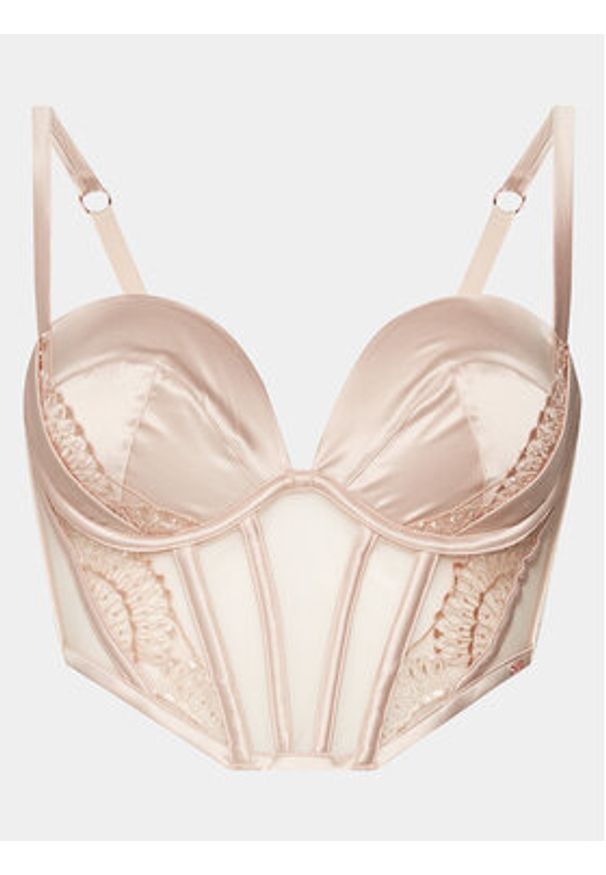 Hunkemöller Biustonosz bardotka Stella C&S Pp Ll 203478 Złoty. Kolor: złoty. Materiał: syntetyk