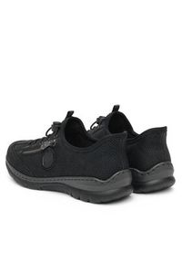 Rieker Sneakersy L32F1-00 Czarny. Kolor: czarny. Materiał: skóra #4