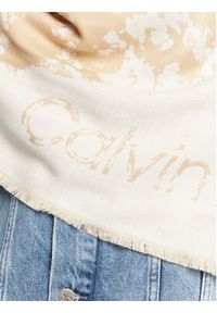 Calvin Klein Chusta Seasonal Logo K60K609934 Beżowy. Kolor: beżowy. Materiał: materiał, akryl #2