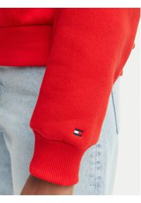 TOMMY HILFIGER - Tommy Hilfiger Bluza WW0WW47832 Czerwony Regular Fit. Kolor: czerwony. Materiał: bawełna #5