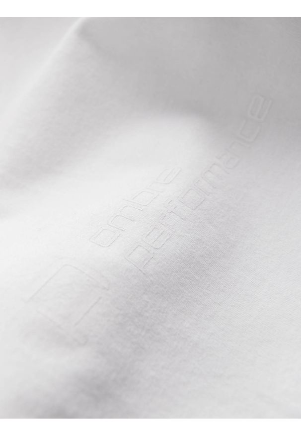 Ombre Clothing - T-shirt męski bawełniany z reglanem - szaro-biały V2 S1623 - XXL. Kolor: szary. Materiał: bawełna. Długość rękawa: raglanowy rękaw. Wzór: kolorowy, aplikacja. Styl: klasyczny