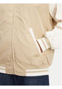 Tommy Jeans Kurtka bomber Souvenir DW0DW21432 Beżowy. Kolor: beżowy. Materiał: syntetyk
