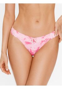 Calvin Klein Swimwear Dół od bikini KW0KW02126 Różowy. Kolor: różowy. Materiał: syntetyk #1