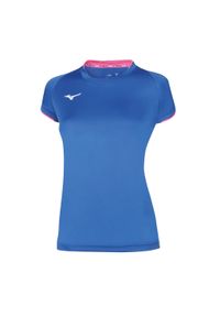 Mizuno - Koszulka mizuno femme Core. Kolor: niebieski, wielokolorowy, różowy. Sport: bieganie, fitness #1