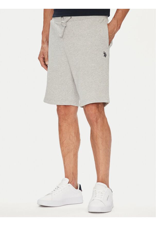 U.S. Polo Assn. Szorty sportowe MUP3354 Szary Regular Fit. Kolor: szary. Materiał: bawełna. Styl: sportowy