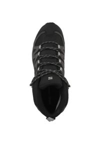 salomon - Buty trekkingowe męskie Salomon X Ward Leather Mid Gtx. Wysokość cholewki: za kostkę. Zapięcie: sznurówki. Kolor: szary. Materiał: materiał. Szerokość cholewki: normalna. Technologia: Gore-Tex