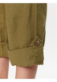 Roxy Spodnie materiałowe On The Seashore ERJNP03294 Zielony Regular Fit. Kolor: zielony. Materiał: materiał, len, wiskoza #4