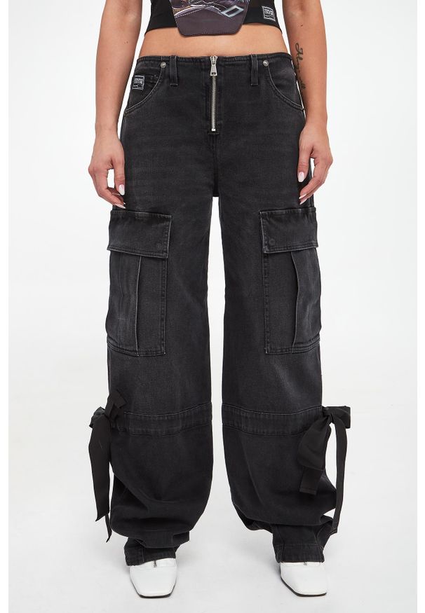 Versace Jeans Couture - Jeansy damskie cargo VERSACE JEANS COUTURE