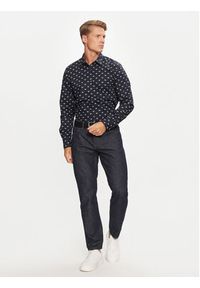 BOSS - Boss Koszula Remiton_M 50524724 Granatowy Regular Fit. Kolor: niebieski. Materiał: bawełna