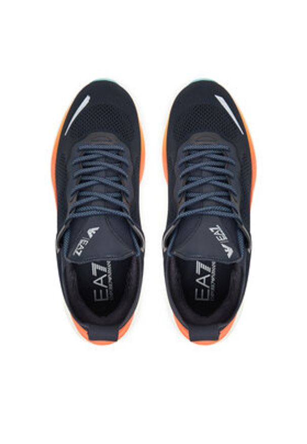 EA7 Emporio Armani Sneakersy X8X246 XK443 MZ216 Granatowy. Kolor: niebieski. Materiał: materiał