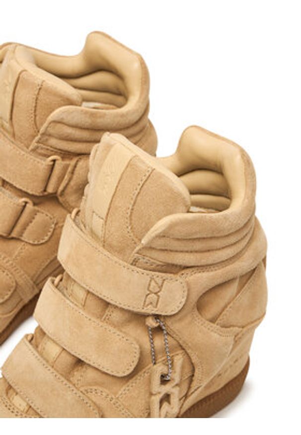 Nokwol Sneakersy Demmi Beżowy. Kolor: beżowy. Materiał: skóra, zamsz