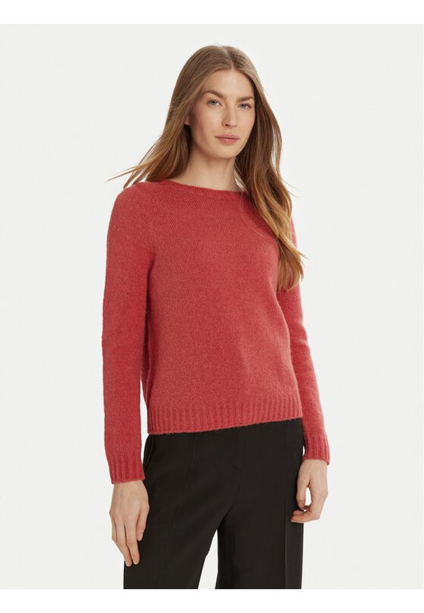 Weekend Max Mara Sweter Ghiacci 2425366111 Różowy Standard Fit. Kolor: różowy. Materiał: wełna