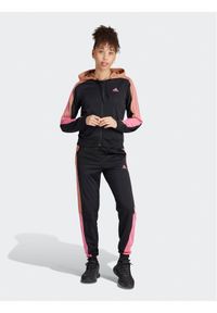 Adidas - Dres adidas. Kolor: czarny. Materiał: dresówka, syntetyk #1