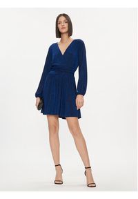Please Sukienka koktajlowa A1X0BFT000 Granatowy Regular Fit. Kolor: niebieski. Materiał: syntetyk. Styl: wizytowy #3