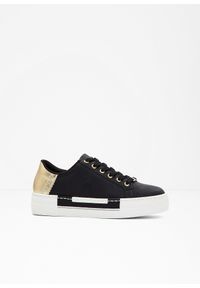 bonprix - Sneakersy Rieker na platformie. Okazja: na co dzień. Kolor: czarny. Obcas: na platformie #1