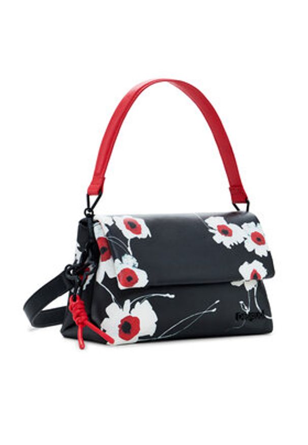 Desigual Torebka 25SAXPA3 Czarny. Kolor: czarny. Materiał: skórzane