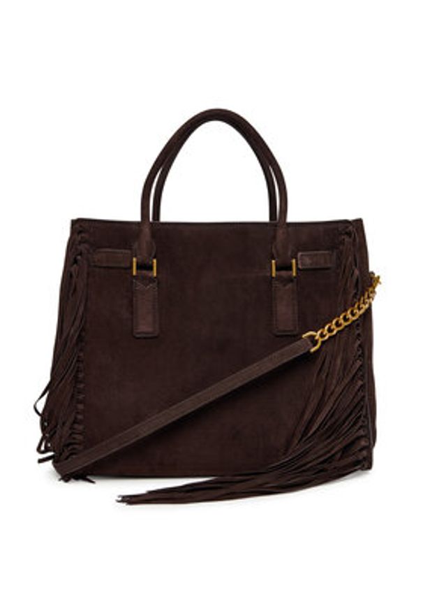 MICHAEL Michael Kors Torebka Hamilton Moderne 30F5ANXS3S Brązowy. Kolor: brązowy. Materiał: skórzane, zamszowe