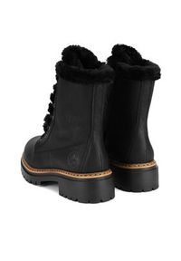 Rieker Trzewiki 72625-00 Czarny. Kolor: czarny. Materiał: materiał #4
