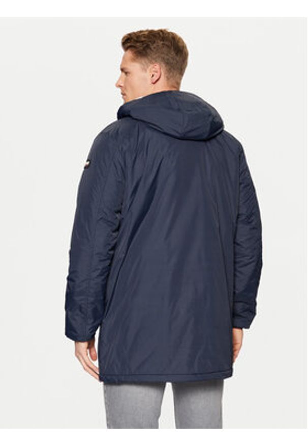 SCHOTT N.Y.C. Parka BLADEN2 Granatowy Regular Fit. Kolor: niebieski. Materiał: syntetyk