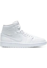 Buty do chodzenia damskie Nike Air Jordan 1 Mid Wmns. Wysokość cholewki: za kostkę. Zapięcie: sznurówki. Kolor: wielokolorowy. Materiał: materiał, tkanina, syntetyk. Szerokość cholewki: normalna. Model: Nike Air Jordan. Sport: turystyka piesza #1