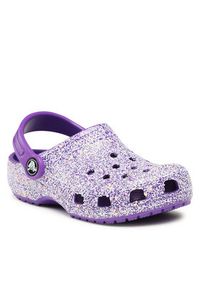 Crocs Klapki Crocs Classic Glitter Clog K 206993 Fioletowy. Kolor: fioletowy #4