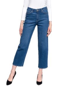 Lee - LEE WIDE LEG DAMSKIE SPODNIE JEANSOWE L30SLTYM 112106639