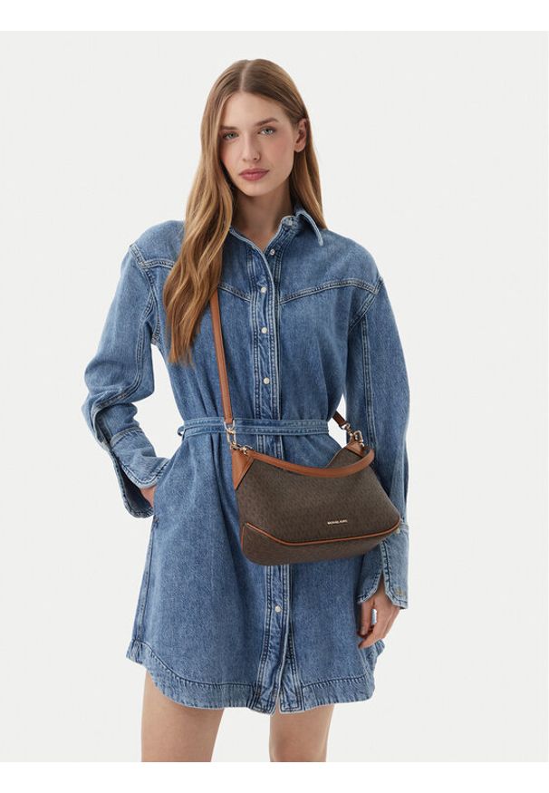 MICHAEL Michael Kors Torebka 32S6GJ6W8B Brązowy. Kolor: brązowy. Materiał: skórzane