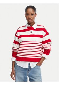 Tommy Jeans Bluza DW0DW22824 Czerwony Regular Fit. Kolor: czerwony. Materiał: bawełna #1