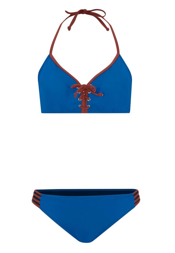 Bikini (2 części), przyjazne dla środowiska bonprix Bikini 2cz laz.nieb. Kolor: niebieski. Materiał: materiał