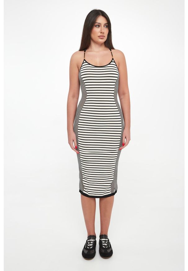 Elisabetta Franchi - Sukienka damska midi ELISABETTA FRANCHI. Długość: midi