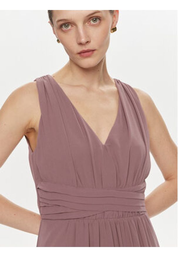 Vila Sukienka wieczorowa Karin 14094107 Różowy Regular Fit. Kolor: różowy. Materiał: syntetyk. Styl: wizytowy