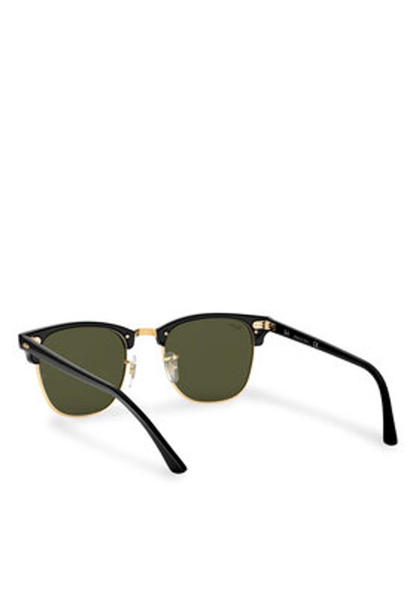 Ray-Ban Okulary przeciwsłoneczne Clubmaster 0RB3016 W0365 Czarny. Kolor: czarny. Materiał: syntetyk