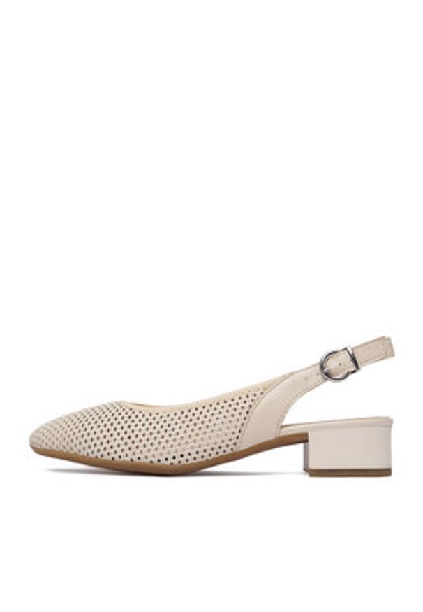 Rieker Czółenka CEO-43458-60 Beżowy jasny. Kolor: beżowy. Materiał: skóra