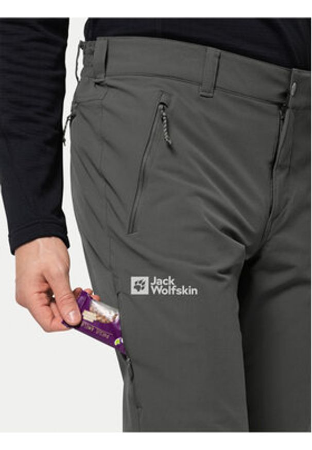 Jack Wolfskin Spodnie outdoor Activate Xt 1503755 Szary Regular Fit. Kolor: szary. Materiał: syntetyk. Sport: outdoor