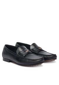 TOMMY HILFIGER - Tommy Hilfiger Loafersy Coin Classic Loafer Pods FW0FW09499 Czarny. Kolor: czarny. Materiał: skóra #2