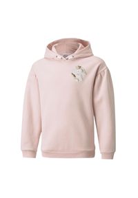 Puma - Bluza Z Kapturem Alpha Dla Dzieci. Typ kołnierza: kaptur. Kolor: różowy