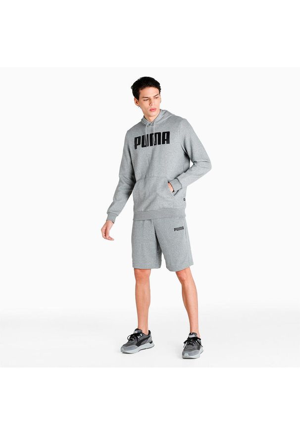 Krótkie spodenki męskie Puma ESS. Kolor: szary. Materiał: bawełna. Długość: krótkie. Sport: fitness