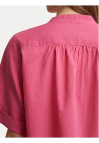 Marc O'Polo Koszula 516 1135 41069 Różowy Regular Fit. Typ kołnierza: polo. Kolor: różowy. Materiał: len