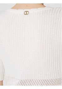 TwinSet - TWINSET Sukienka dzianinowa 231TP3053 Kolorowy Regular Fit. Materiał: bawełna. Wzór: kolorowy