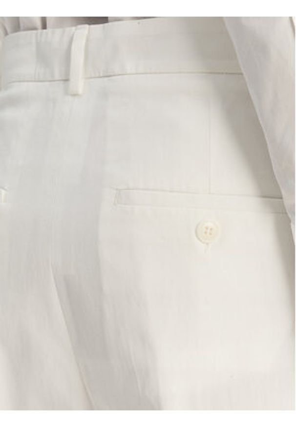 Weekend Max Mara Spodnie materiałowe Bellico 2615131072 Biały Regular Fit. Kolor: biały. Materiał: bawełna