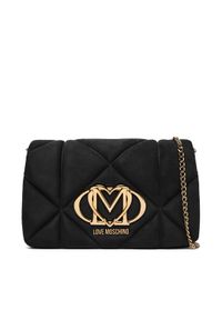 Love Moschino - LOVE MOSCHINO Torebka JC4043PP0NKE0000 Czarny. Kolor: czarny. Materiał: skórzane