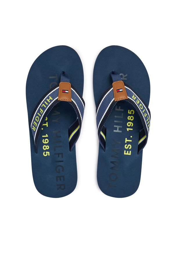 TOMMY HILFIGER - Japonki Tommy Hilfiger. Kolor: niebieski. Styl: sportowy