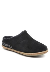 sorel - Sorel Kapcie Youth Lanner Ridge™ II NY3926 Czarny. Kolor: czarny. Materiał: skóra, zamsz