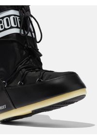 Śniegowce damskie Moon Boot ICON BLACK NYLON BOOTS. Kolor: czarny. Materiał: nylon #2