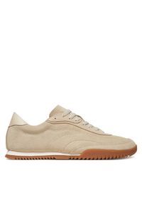 BOSS Sneakersy Careton 50548707 Beżowy. Kolor: beżowy. Materiał: zamsz, skóra