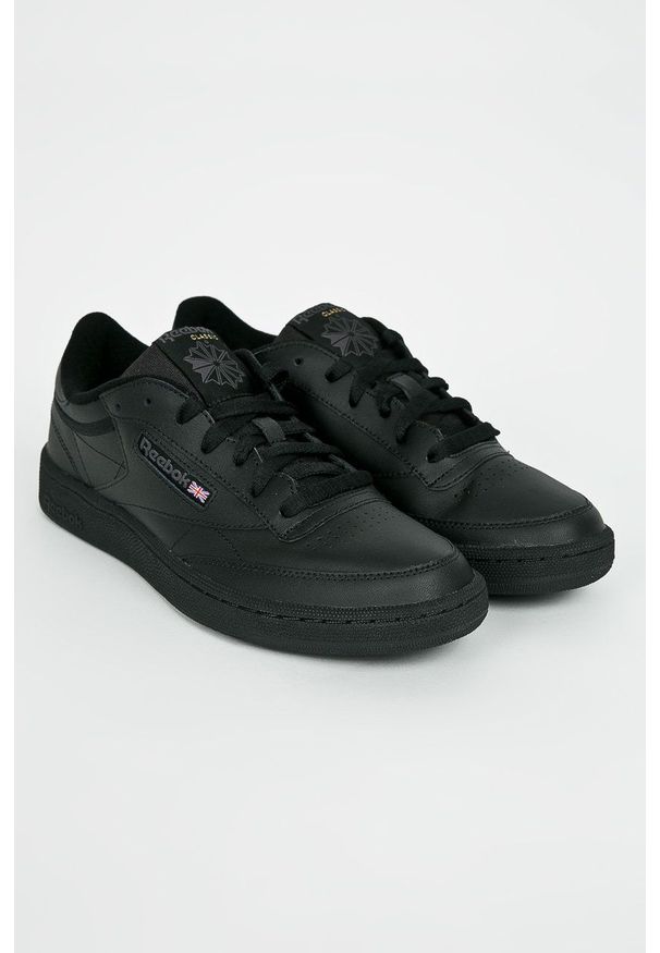 Reebok Classic - Buty Club C 85. Nosek buta: okrągły. Zapięcie: sznurówki. Kolor: czarny. Materiał: guma. Model: Reebok Classic, Reebok Club