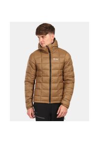 Męska kurtka ocieplana Kilpi REBEKI-M. Kolor: brązowy. Sport: turystyka piesza #1