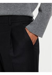 Weekend Max Mara Spodnie materiałowe Caldaia 2425136132 Czarny Straight Fit. Kolor: czarny. Materiał: wełna #4